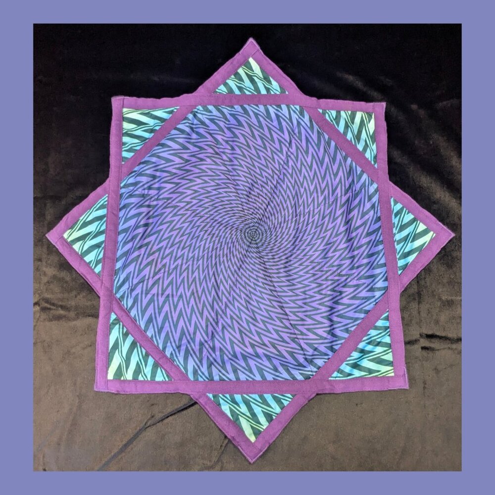BEGINNER 26" Flow Star LIGHTWEIGHT Dapo Spinning Cloth, Festival Rave Toy Purple